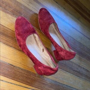 Jeffrey Campbell Red Suede Heels